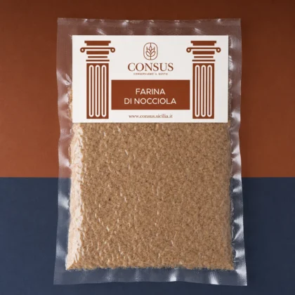 Farina di nocciole in busta sottovuoto Consus Sicilia