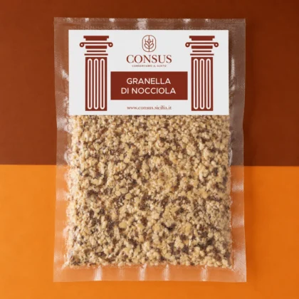 Granella di nocciole in busta sottovuoto Consus Sicilia
