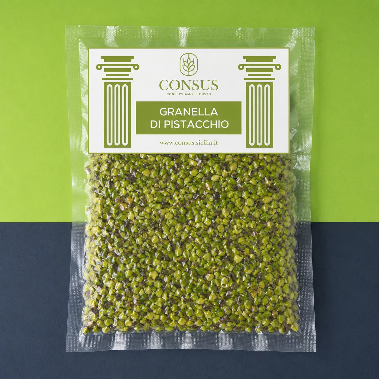 Granella di pistacchio di Sicilia in busta sottovuoto Consus Sicilia