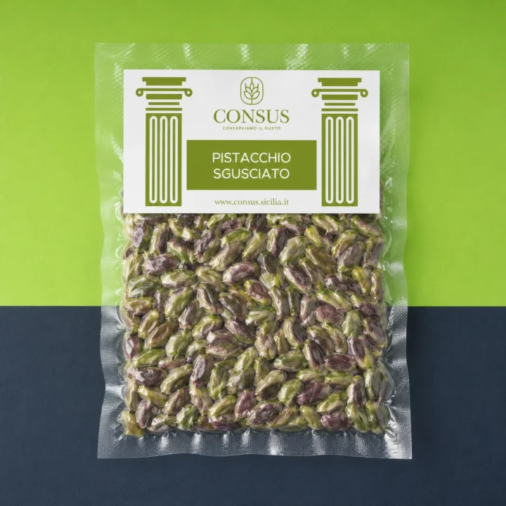 Pistacchio di Sicilia sgusciato in busta sottovuoto Consus Sicilia
